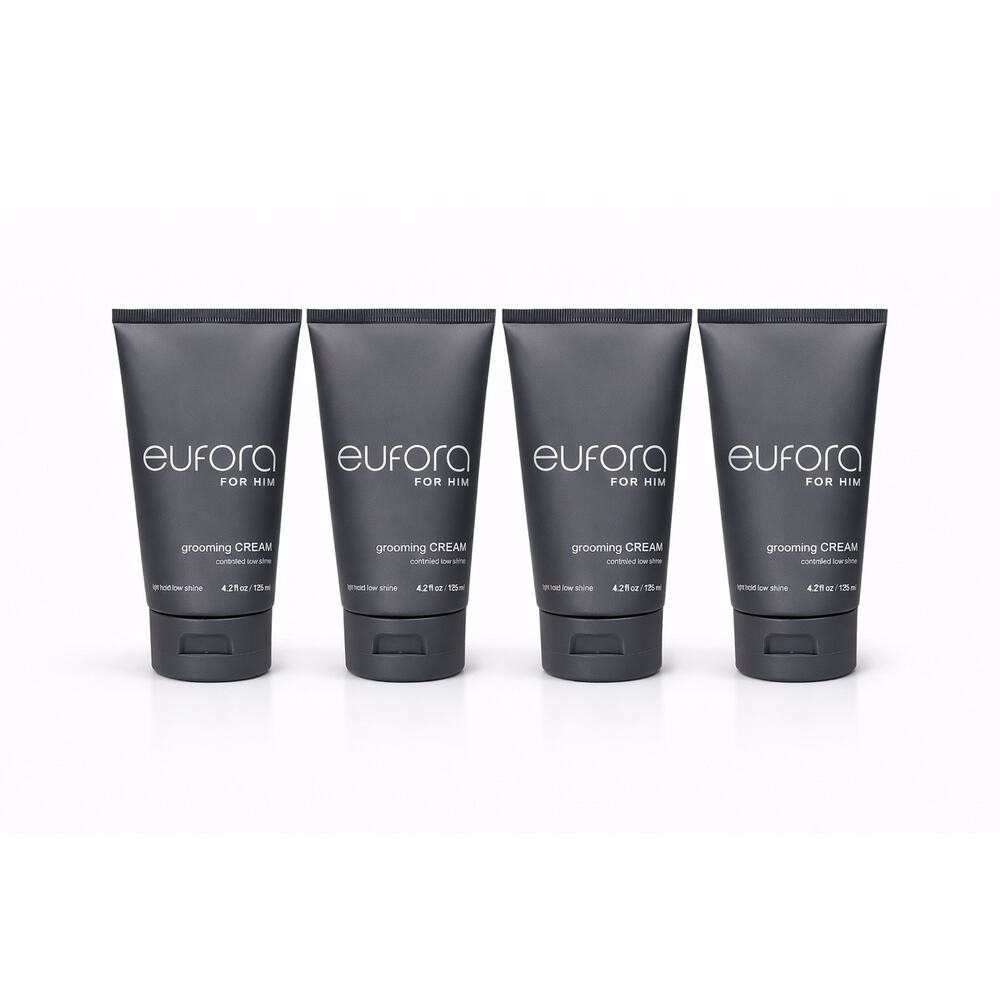 Eufora For Him Grooming Cream 4.2 oz / 125 ml Pack of 4 Low Shine